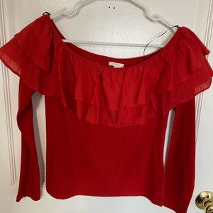 Red blouse